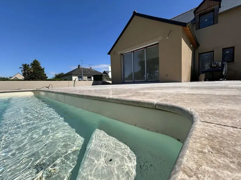 chantier piscine finition