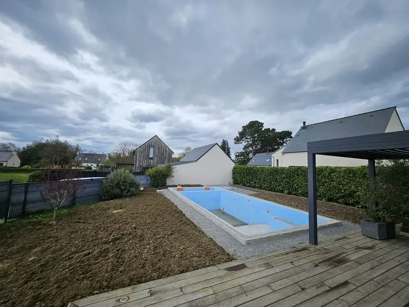 chantier piscine finition